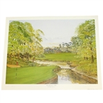 Seve Ballesteros Signed 1987 The Ballesteros Hole Ltd Ed Lithograph by Artist Bill Waugh