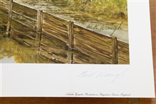 Seve Ballesteros Signed 1987 'The Ballesteros Hole' Ltd Ed Lithograph by Artist Bill Waugh