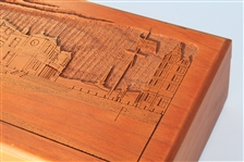 St. Andrews 'The Home Of Golf' Wooden Etched Box - Excellent Condition