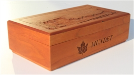 St. Andrews 'The Home Of Golf' Wooden Etched Box - Excellent Condition