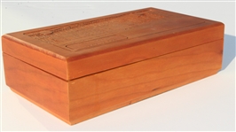 St. Andrews 'The Home Of Golf' Wooden Etched Box - Excellent Condition