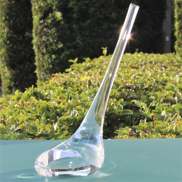 Tiffany & Co Luxury Large Leaded Crystal Art Glass Golf Club Paperweight - Large Size