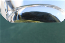Tiffany & Co Luxury Large Leaded Crystal Art Glass Golf Club Paperweight - Large Size