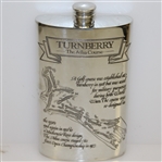 Turnberry 'The Ailsa Course' Pewter Golf Flask with Original Box & Funnel - Excellent Condition