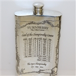 Turnberry 'The Ailsa Course' Pewter Golf Flask with Original Box & Funnel - Excellent Condition