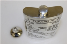 Turnberry 'The Ailsa Course' Pewter Golf Flask with Original Box & Funnel - Excellent Condition