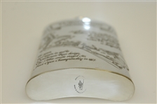 Turnberry 'The Ailsa Course' Pewter Golf Flask with Original Box & Funnel - Excellent Condition
