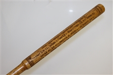 Brookline 1999 Ryder Cup One Piece Hardwood Putter with Results Etched in Grip