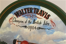 Walter J Travis 1904 Champion of the British Isles St Andrews Wall Hanging Golf Display