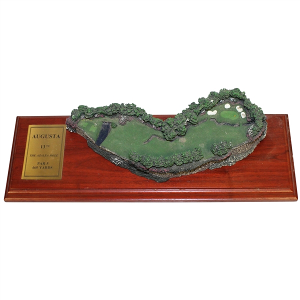 Augusta 13th The Azalea Hole Par 5 465 Yards Fairway Replicas Wood Display
