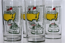 Five 1993 Masters Tournament Winners Commemorative Glasses