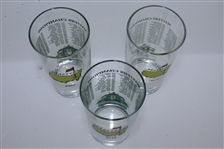 2009, 2010, & 2013 Masters Tournament Winners Commemorative Glasses