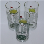 2009, 2010, & 2013 Masters Tournament Winners Commemorative Glasses