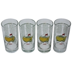 2002, 2005, 2006, & 2007 Masters Tournament Winners Commemorative Glasses