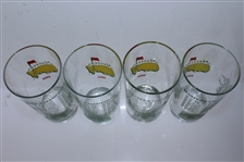 2002, 2005, 2006, & 2007 Masters Tournament Winners Commemorative Glasses