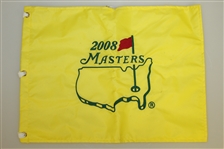 2008 Masters Flag with Three 2008 Masters Tournament Winners Commemorative Glasses
