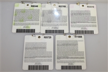 2007, 2008, 2009, 2011, & 2012 Masters Tournament Series Badges