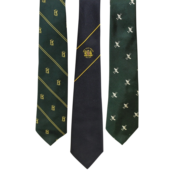 Three Golf Course Ties - TPC, New South Wales Golf Club, & Winged Foot
