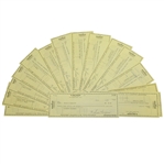 Sixteen Ben Hogan Signed W. Ben Hogan Personal BankOne Checks - 1991-FINAL OPPORTUNITY JSA ALOA