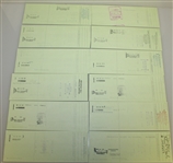 Twelve Ben Hogan Signed 'W. Ben Hogan' Hogan Oil Co. Checks - 1991 FINAL OPPORTUNITY JSA ALOA