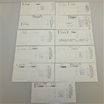 Eleven Ben & Valerie Hogan Signed 'W. Ben Hogan' MBank Personal Checks - 1991 FINAL OPPORTUNITY JSA ALOA