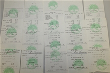 Ten Ben Hogan Signed Shady Oaks Member Checks/Receipts JSA ALOA