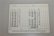 Ben Hogan Signed Official Augusta National Golf Club Scorecard FULL BECKETT #A82873