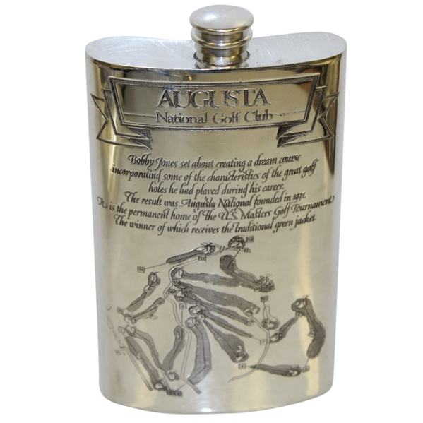 Augusta National Golf Club English Pewter Golf Flask - Great Condition