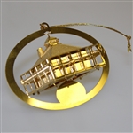 Augusta National Golf Club Clubhouse Brass 3D Spinning Tree Ornament in Original Box