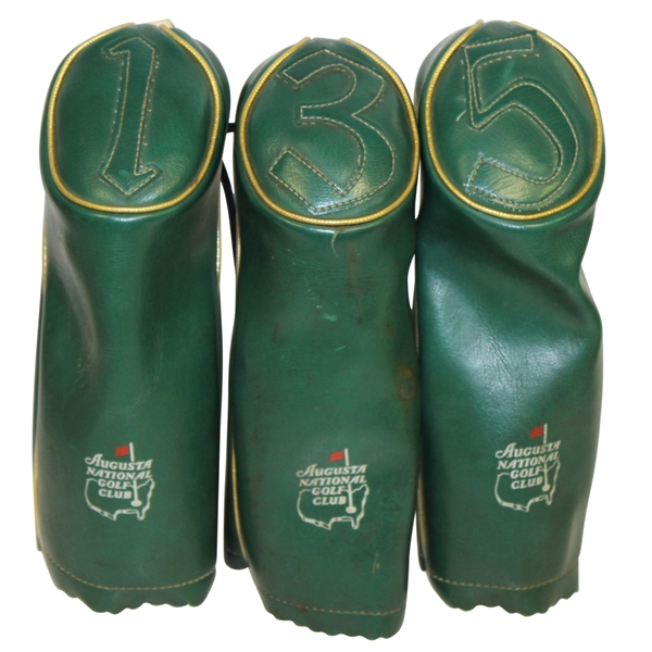 Augusta National Golf Club Members 1 Wood, 3 Wood, & 5 Wood Head Covers