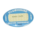 Robert Floyds 1986 Masters Tournament Clubhouse Badge #A240 - Nicklaus Wins 6th