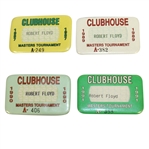 Robert Floyds 1987, 1989, 1990, & 1991 Masters Tournament Clubhouse Badges