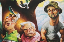 'Bushwood - Tribute to Caddyshack' Piece by Artist David O'Keefe - Framed