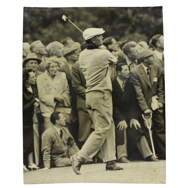Ben Hogan Double Weight London Press Photo 1956 Canada Cup Matches - 8" x 10"