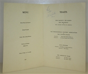 1969 Ryder Cup Dinner Menu at The Prince of Wales Southport