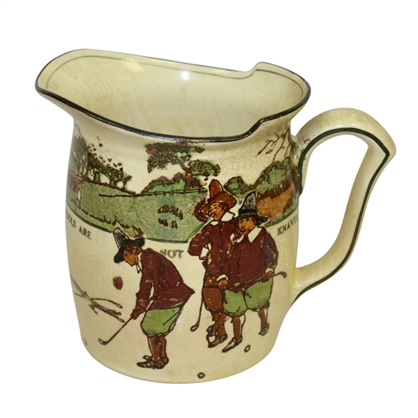 Circa 1920s Royal Doulton Golf Themed Milk Jug