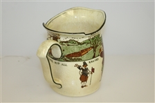 Circa 1920's Royal Doulton Golf Themed Milk Jug