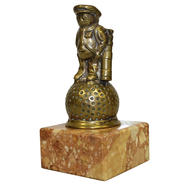 Brass Dunlop Man Figurine on Marble Base