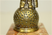 Brass Dunlop Man Figurine on Marble Base