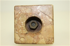 Brass Dunlop Man Figurine on Marble Base