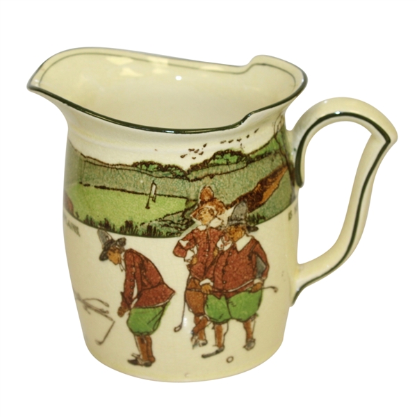 1920s Royal Doulton Golf Themed Milk Jug