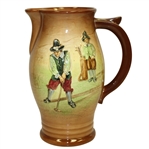 Royal Doulton Kingsware Pitcher- Golfer and Caddy