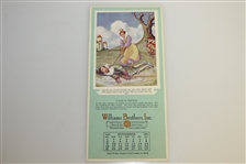 1930 Walter Hagen Williams Brothers Inc. Lesson Calendars - Sept-Oct-Nov