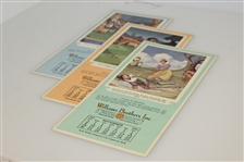 1930 Walter Hagen Williams Brothers Inc. Lesson Calendars - Sept-Oct-Nov