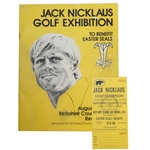 Jack Nicklaus Golf Exhibition At Berkshire Country Club, 1976 - Program/Ticket