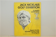 Jack Nicklaus Golf Exhibition At Berkshire Country Club, 1976 - Program/Ticket