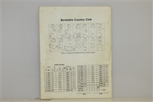 Jack Nicklaus Golf Exhibition At Berkshire Country Club, 1976 - Program/Ticket