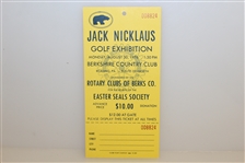 Jack Nicklaus Golf Exhibition At Berkshire Country Club, 1976 - Program/Ticket
