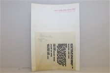 Babe Zaharias Signed Cut w/ Photo JSA ALOA