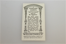 1930 Bobby Jones At The Road Hole St Andrews Grand Slam Cigarette Card - Printed in 1932 